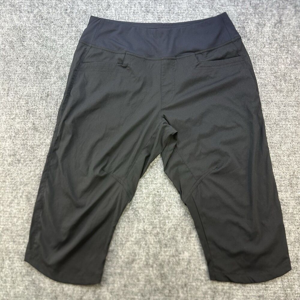 Outdoor Research Capri Pants Women Large Black Zendo 17 inch Stretch Hiking